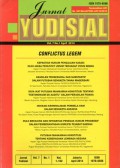JURNAL YUDISIAL : CONFLICTUS LEGEM