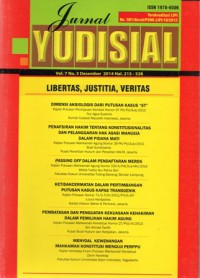 JURNAL YUDISIAL : LIBERTAS, JUSTITIA, VERITAS